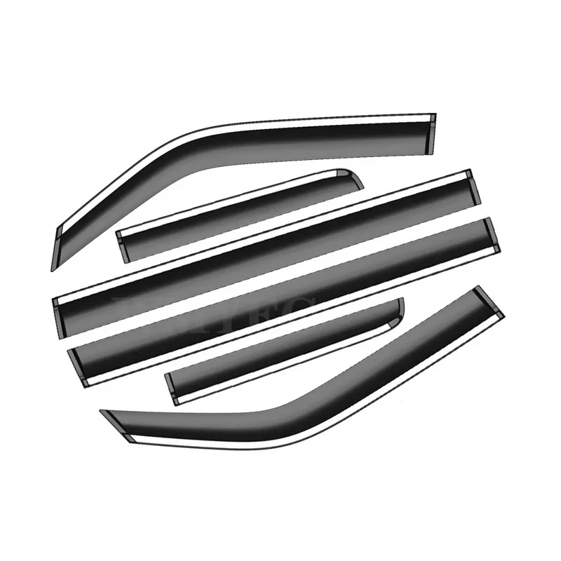 

For BYD Equation Leopard 5 2023 2024 4/6pcs Windows Visors Accessories Awnings Sun Rain Smoke Shades Guard Deflector Windshie
