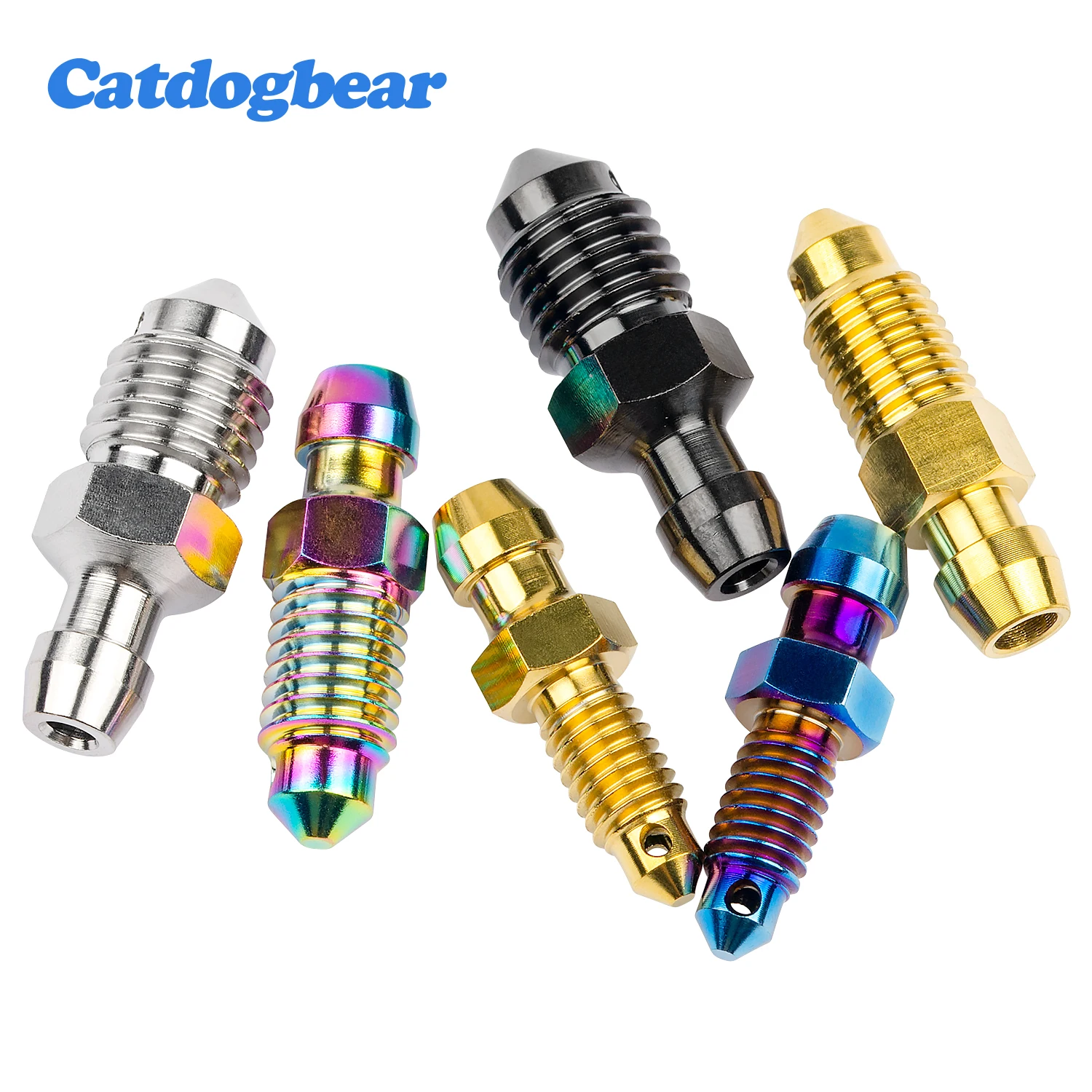 Catdogber Pcs Parafuso de Titânio m6 m8 M10 x Ptich1.0 1.25 mm Espaçamento Motocicleta Pinça de Drenagem de Óleo Sangrar Parafuso de Drenagem de Óleo