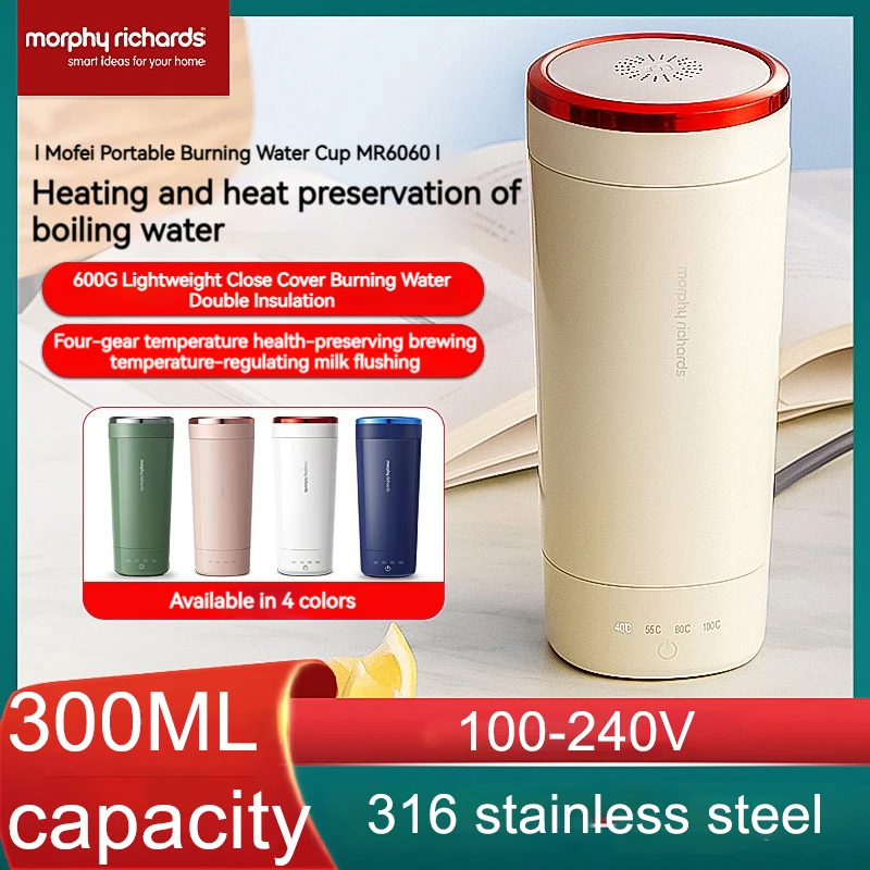 

Portable electric heating cup for boiling water automatic insulation small travel boiling water cup with closed lid boiling