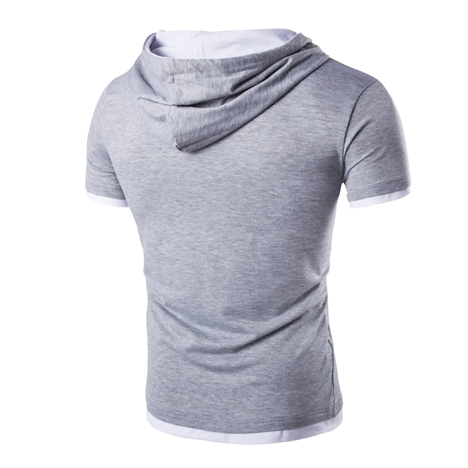 New Hooded T-shirt Men Fashion Style Personality Stretch Leisure Sport Shirt  Ninja Suit Short-sleeved T-shirt Mask Suit Tops - AliExpress