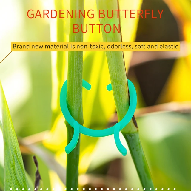 100Db-Os Kertészeti Klip Pillangó Gyűrű 8 Karakteres Csat Tök Láthatatlan Növényi Köteg Nyakkendő Szőlő Rögzített Zárójel - Image 2