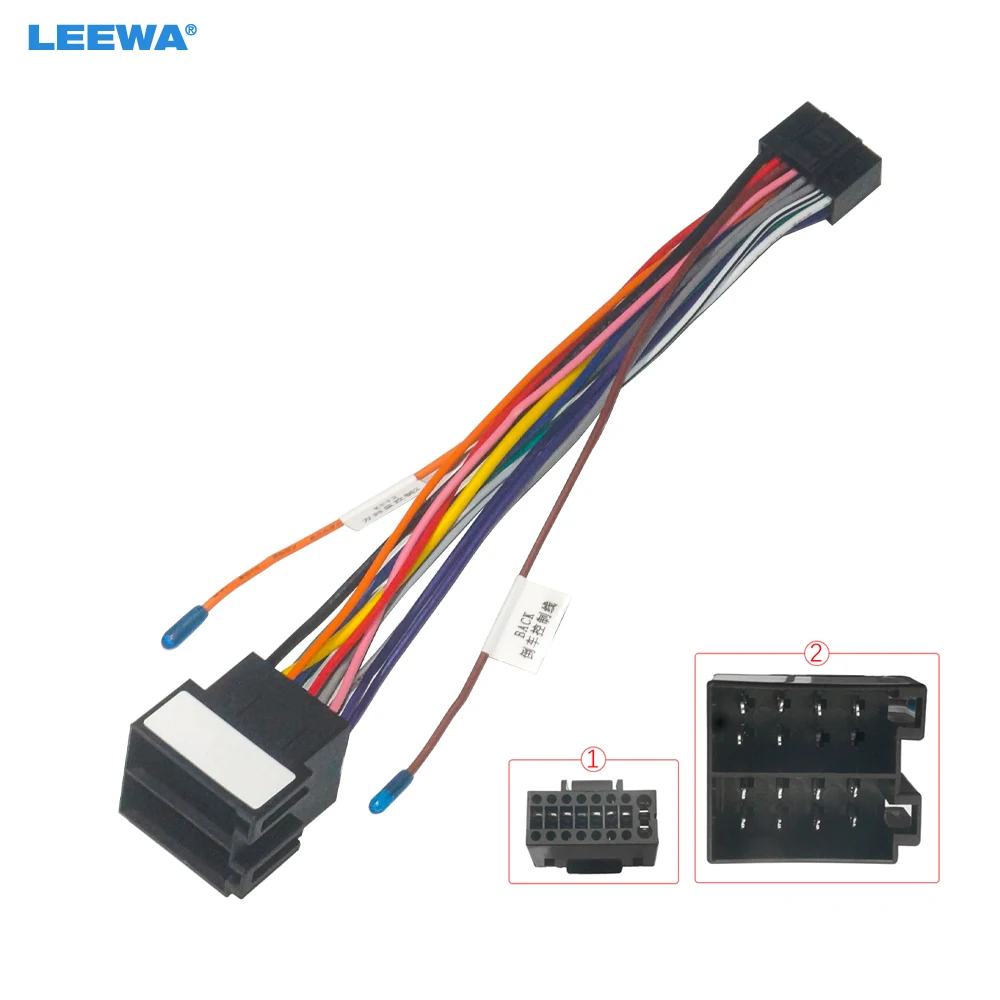 

LEEWA автомобильная аудиосистема 16pin жгут проводов кабель для Emgrand X7/EX7/GX7 стерео установка Проводной адаптер # CA7506