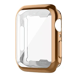 Custodia in TPU morbido premium con bumper e proteggi schermo per Apple Watch Series 10