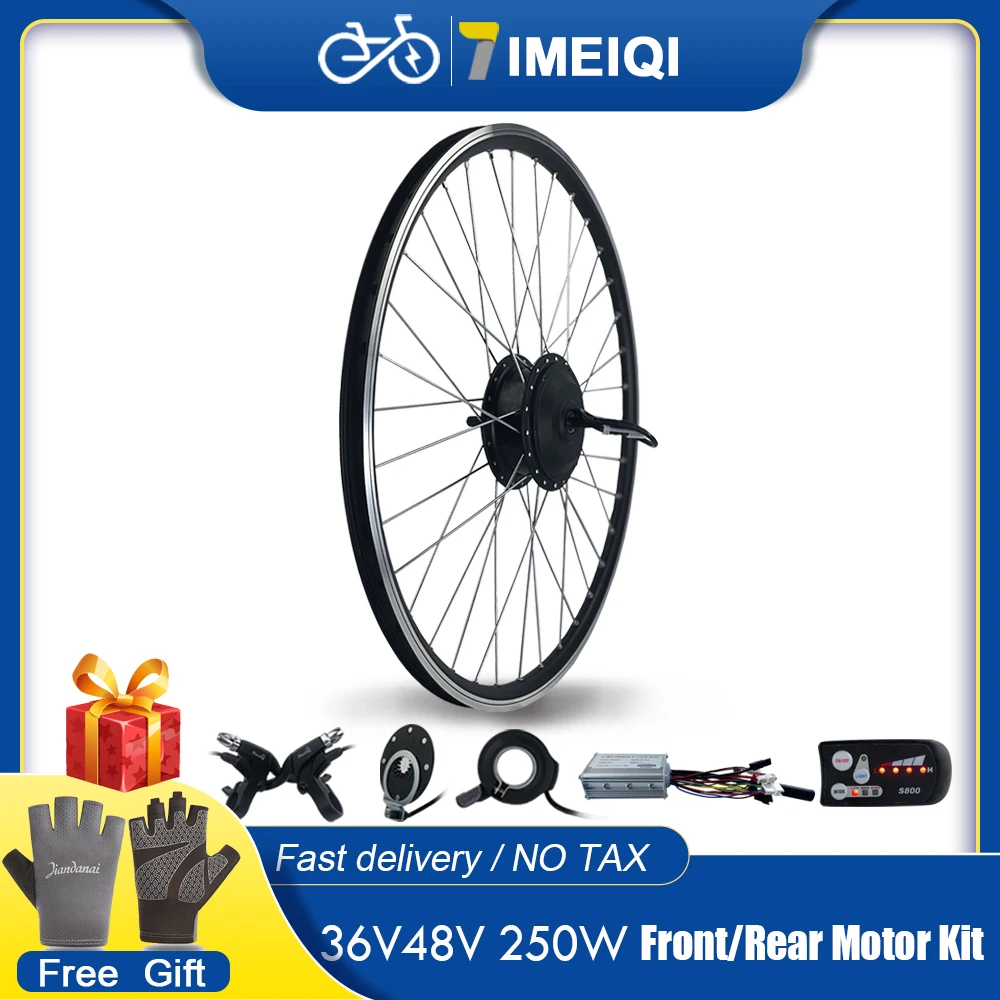 Electric Bicycle Conversion Kit 36V 48V 250W EBike Brushless Hub Motor Bike Wheel kit bicicleta