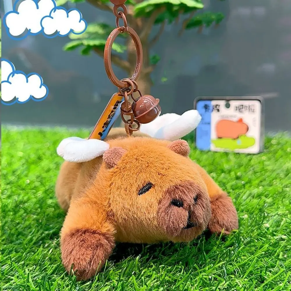 

Имитация капибара плюшевая подвеска Карпи стейк тканевая кукла капибара плюшевый брелок капибара грызун милый