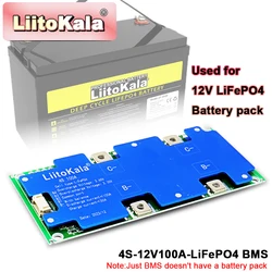 Enhanced Battery Protection Circuit Board with Balanced Charging for LiFePo4 Lithium Iron Phosphate Batteries - 4S 12V 100A Capacity (4S - 12V100A - BMS)