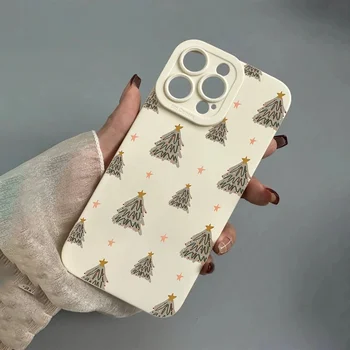 Christmas tree graphic phone case for iPhone 16 15 14 13 12 11 x XR Xs SE2 SE 8 7 plus pro Max silicone back Cove 1