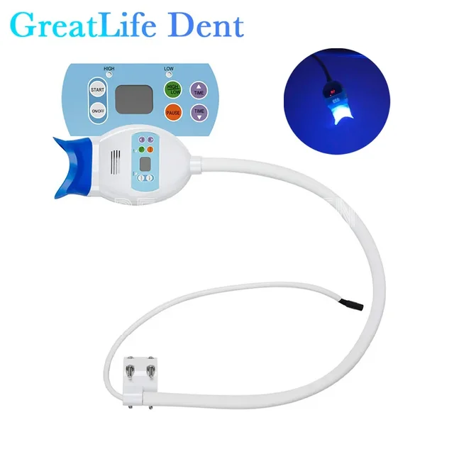 GreatLife With 3 Color Teeth Bleach Teeth Whitening Led Light Professional Dental Tooth Whitening Lamp For Professional Teeth