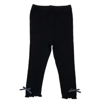 Été 2025 enfants contes bébé filles Vintage rayure élastique mince Flare pantalon Leggings taille haute filles vêtements 5