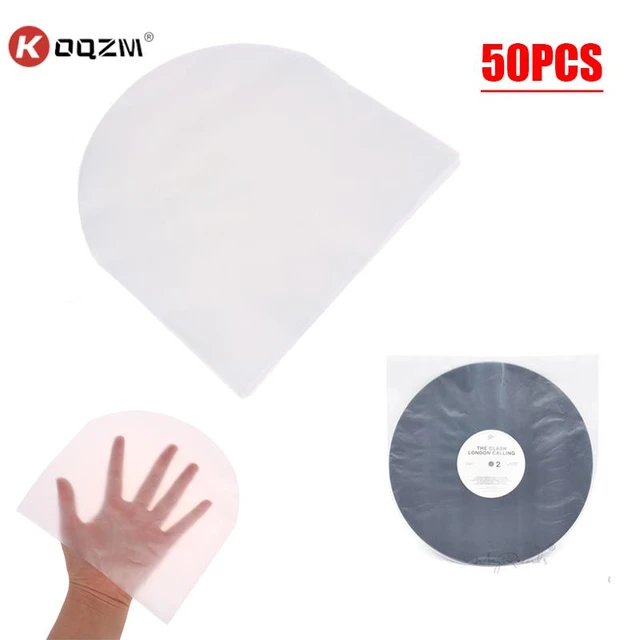 50PCS 12inch PE Vinyl Record LP LD Record 7.5 OPP Plastic Bags Anti-static  Record Sleeves