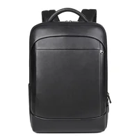 tylish Men's Genuine Leather Backpack, Premium Business Multifunctional Dual Shoulder Bag, Cowhide Laptop Travel Backpack 2
