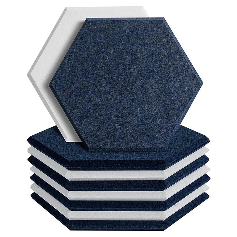 

12 Pack Hexagon Acoustic Panels,Soundproof Wall Panels,Soundproofing Absorption Panel,Acoustic Treatment For Studio,Etc