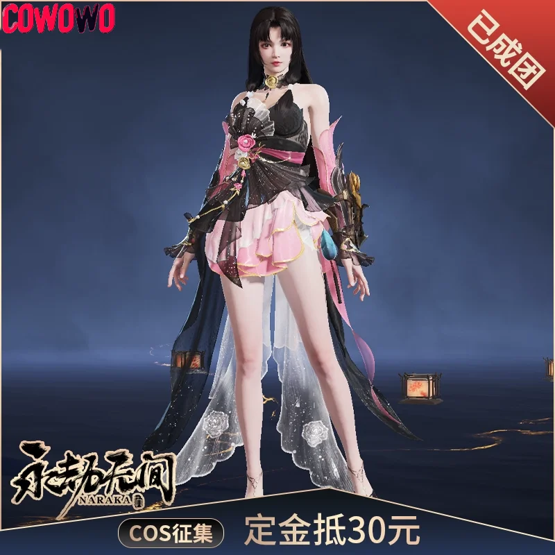 

COWOWO Naraka：bladepoint Hu Tao New Demon Jettihime Woman Dress Cosplay Costume Cos Game Anime Party Uniform Hallowen Play