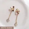 10pcs Luxury Star Moon Love Heart Chain Nail Art Zircon Pearl Metal Manicure Nails Accessories DIY Decorations Supplies Charms 5