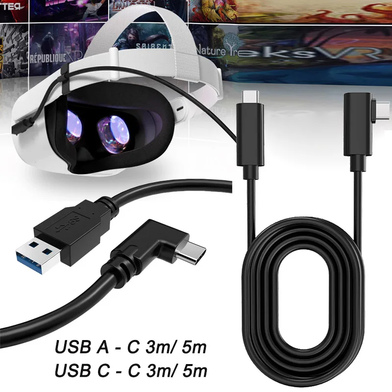 Link Cable Oculus Quest 2 Oculus Quest 2 Cord Pc Quest 2 Link Cable 5m Oculus Aliexpress