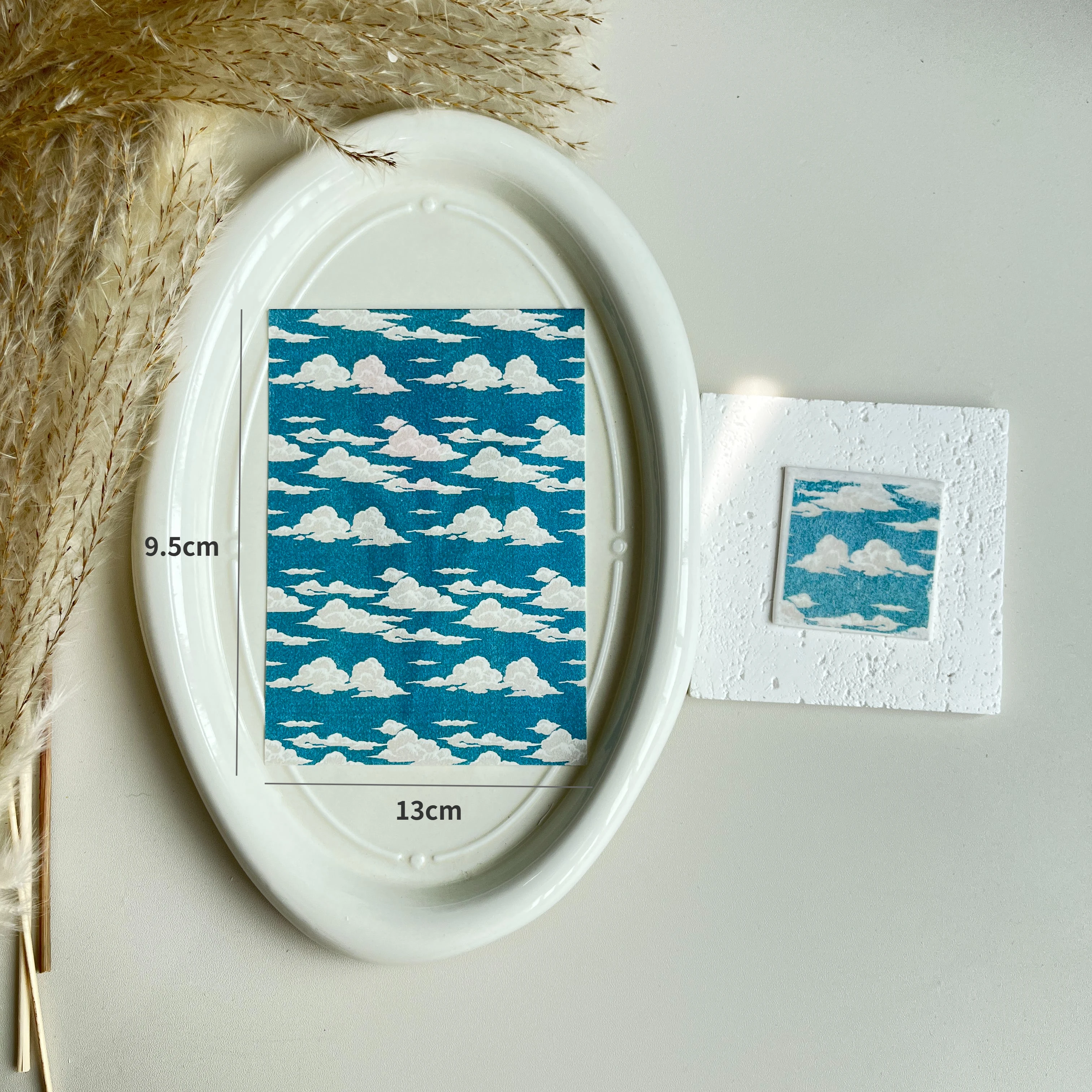 Polymer Clay Tools Ceramic Transfer Paper Art Series Soft Pottery Special Watercolor Transfer Paper Idyllic DIY Earrings Jewelry Coloring Color Sticker Polymer Clay Tools