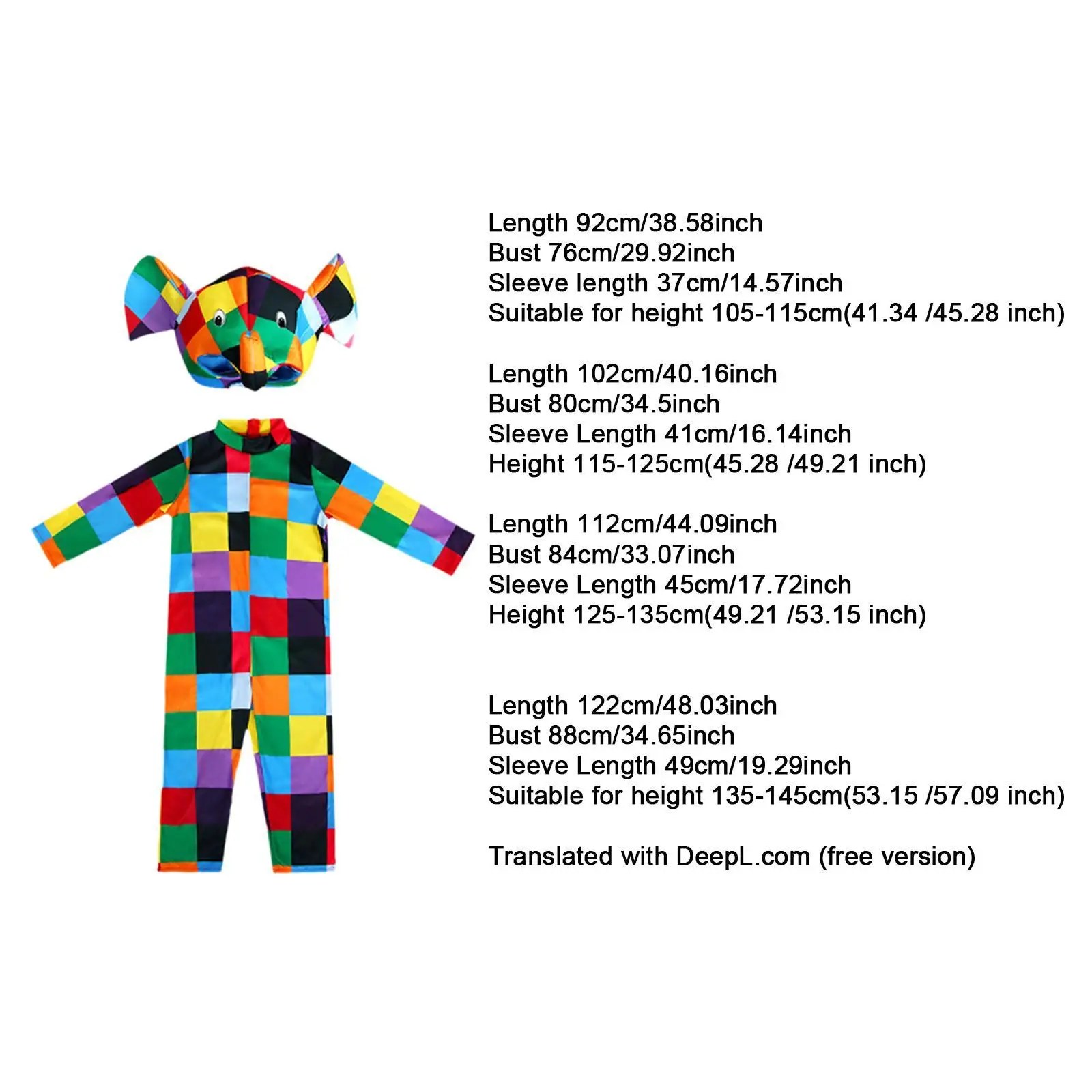 Kids Costume Jumpsuit Decorative Cartoon Cosplay Outfit for Fancy Dress Halloween Stage Performance Role Play Carnival Festival Cosplay Jumpsuit Kids Cosplay Costume