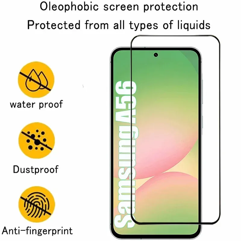 2-4 Screen Protector For Samsung Galaxy A56 A55 A54 A53 Tempered Glass For Samsung A17 A27 A37 A57 A36 A26 A16 S26 S25 S24 Ultra 4