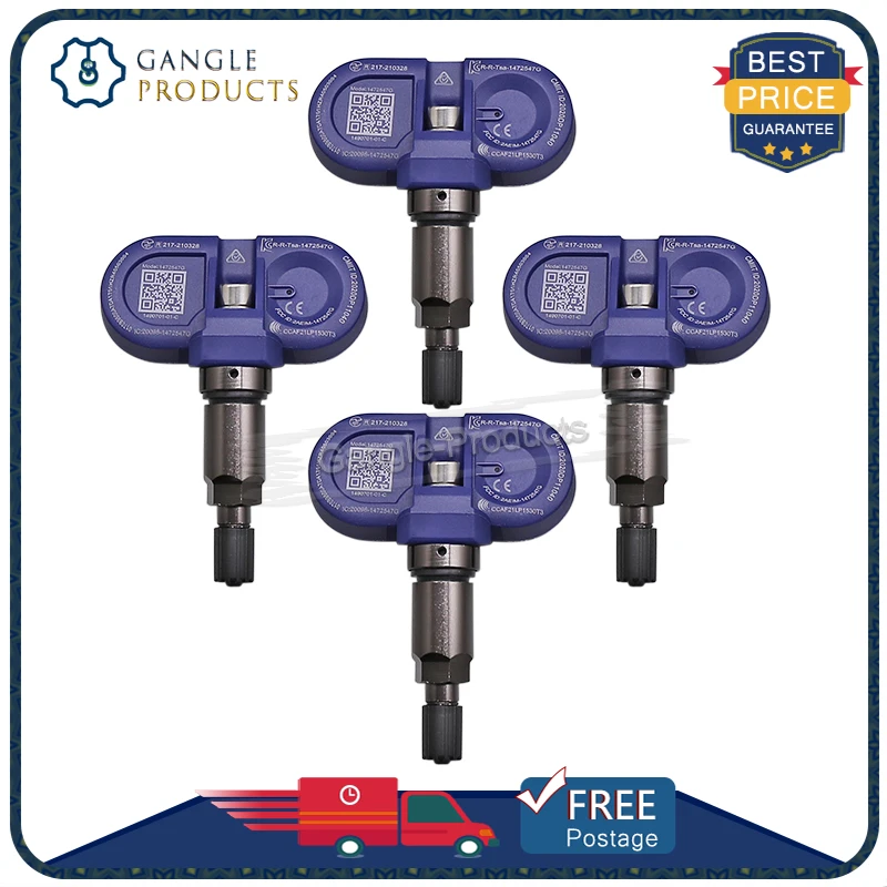 4Pcs 1490701-01-C TPMS SENSOR Bluetooth Tire Pressure Sensor 1490701-01-B 1490701-01-D For Tesla Model 3 S X Y 149070101C