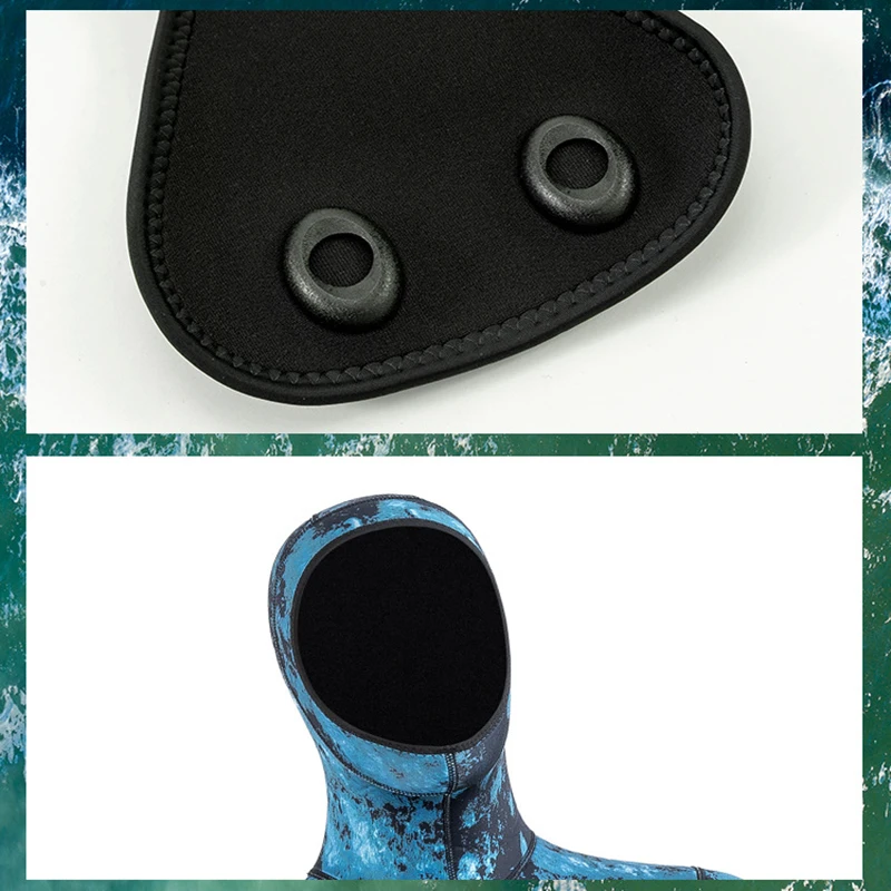 3MM Camouflage Diving Suit Men's Separate Print Hunting Fish Warm Surfsuit Snorkeling Suit Wetsuit Neoprene Scuba Diving