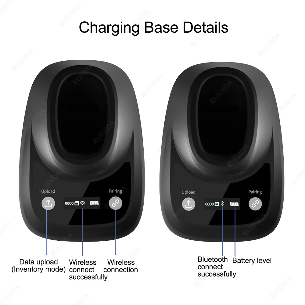 Barcode Scanner Wired Barcode 2D Scanner Wireless Barcode Scanner Bluetooth Code Reader 2D Handheld Reader QR Code PDF417
