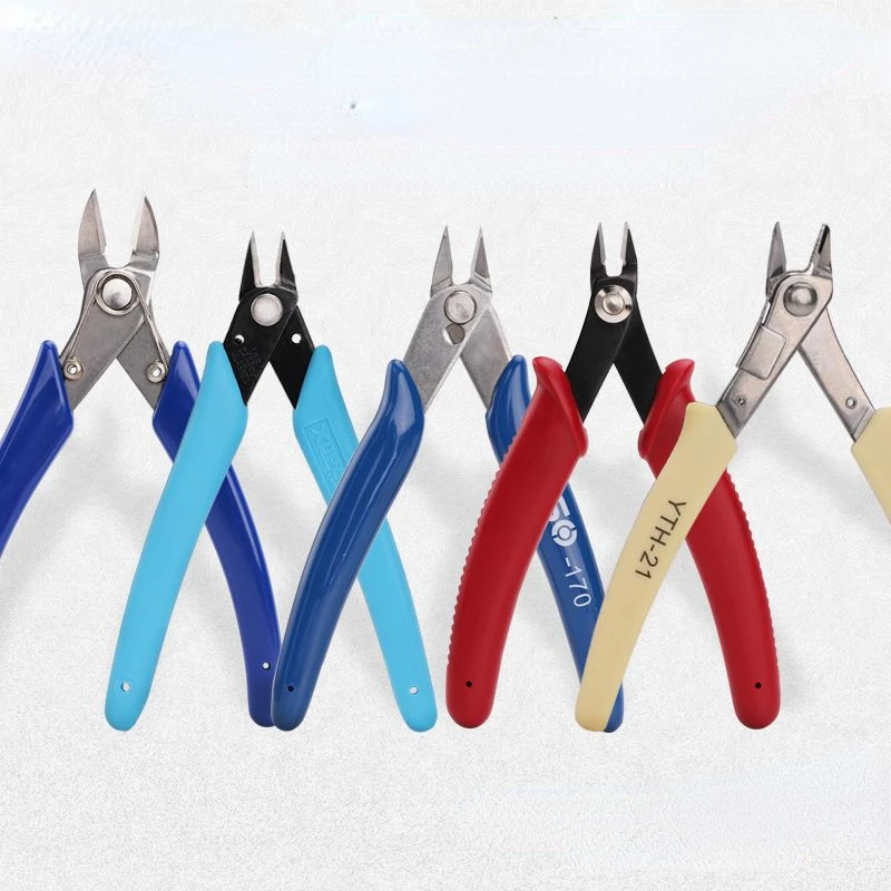 Carbon Steel Pliers Diagonal Pliers Electrical Wire Cable Cutters Cutting Side Snips Flush Pliers Industrial Nipper Hand Tools