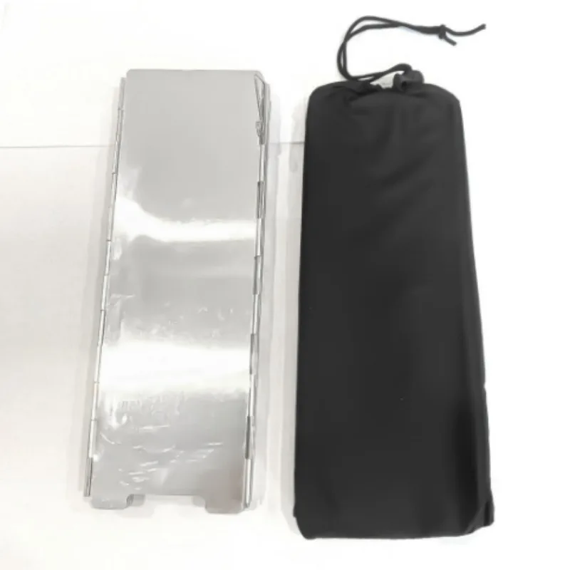 Description Picture 2 of itemStove Windshield Folding Structure 10 Plates Camping Supplies Wind Deflectors Stove Picnic Cooking Burner Windproof Screen