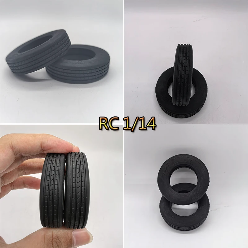 LESU 52Mm Rad Reifen Für 1/14 RC A0020 Hydraulische Anhänger Lkw DIY Modell Für Tamiya Outdoor Spielzeug TH16958 Lkw DIY Teile Spielzeug