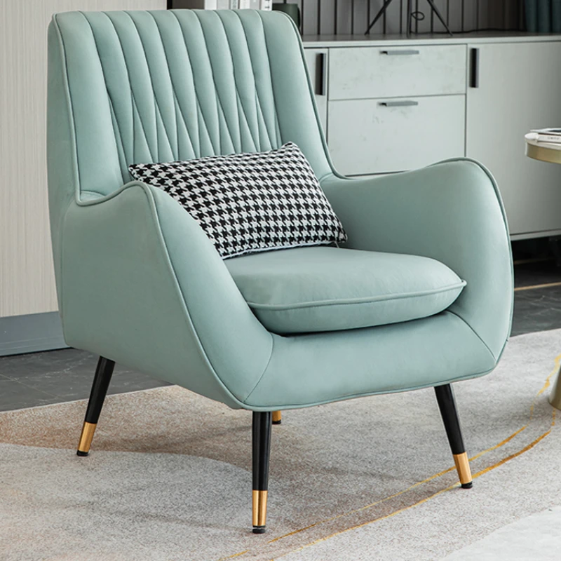 

Single person sofa luxury modern minimalist living room bedroom lazy leisure chair technology cloth small