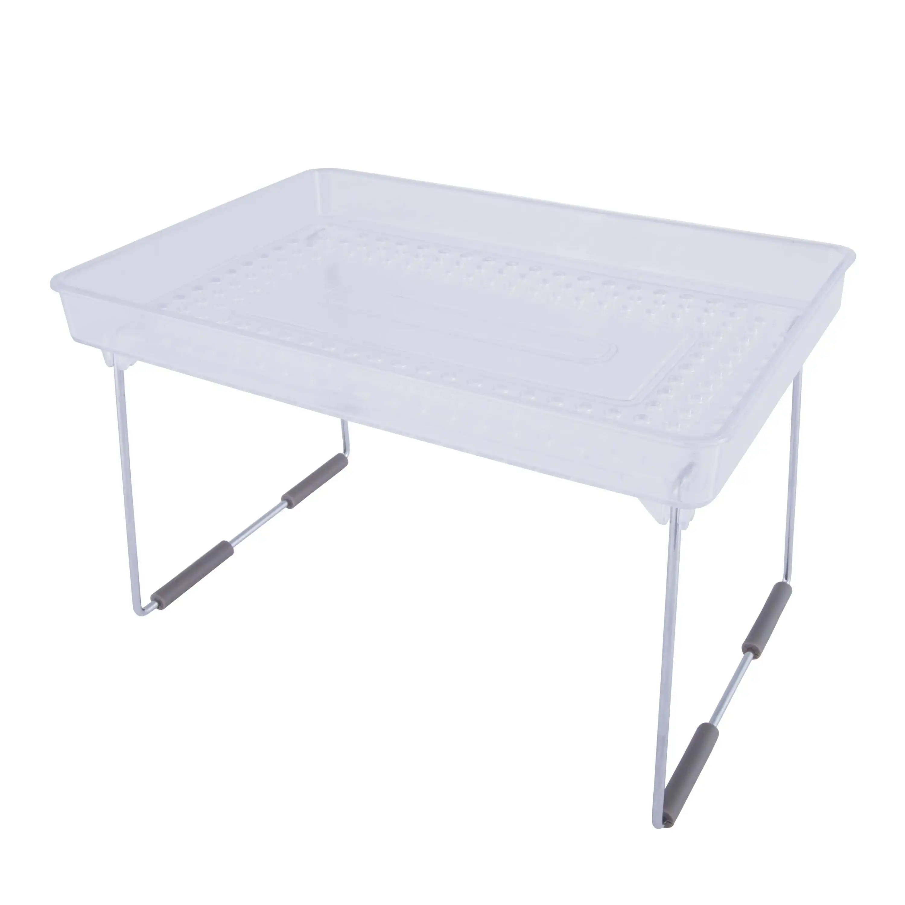 

Collapsible Stacking Countertop Shelf, 4 Pack, Clear