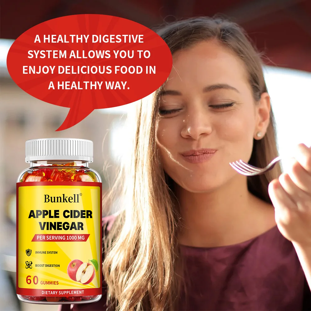 Apple Cider Vinegar Gummies ACV Advanced Formula Fat Burner Digestion & Immunity Apple Cider Vinegar Dietary Supplement