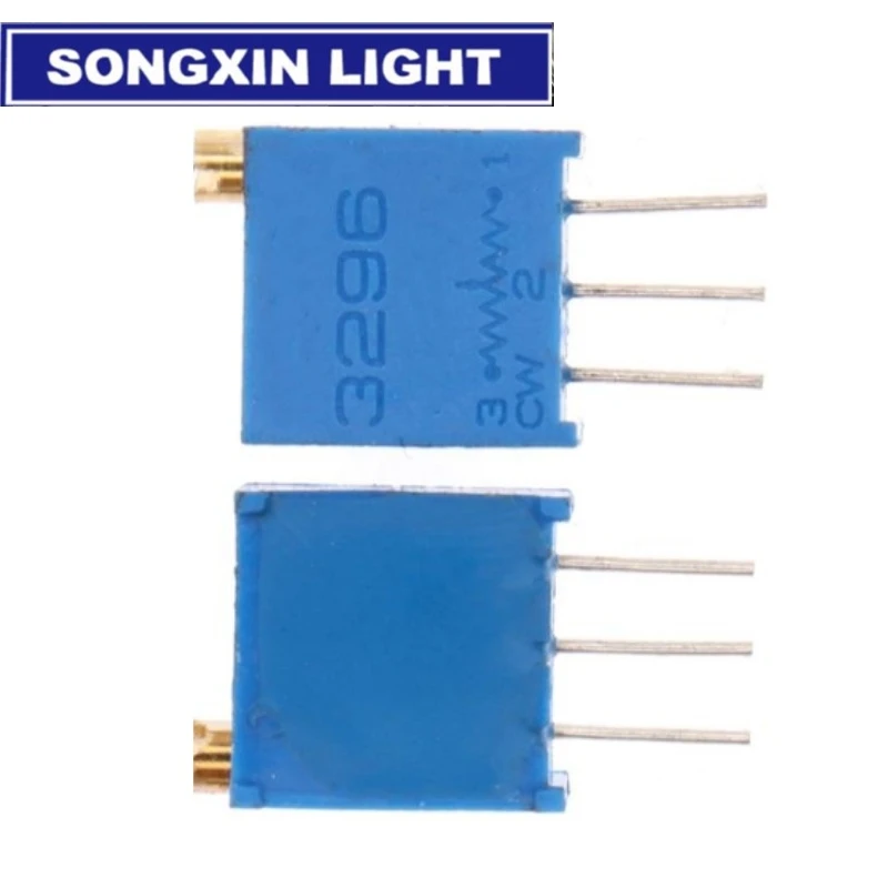 Trimmer Potentiometer 10pcs 3296W 3296 50-1M ohm 103 100R 200R 500R Trimpot Trimmer Potentiometer