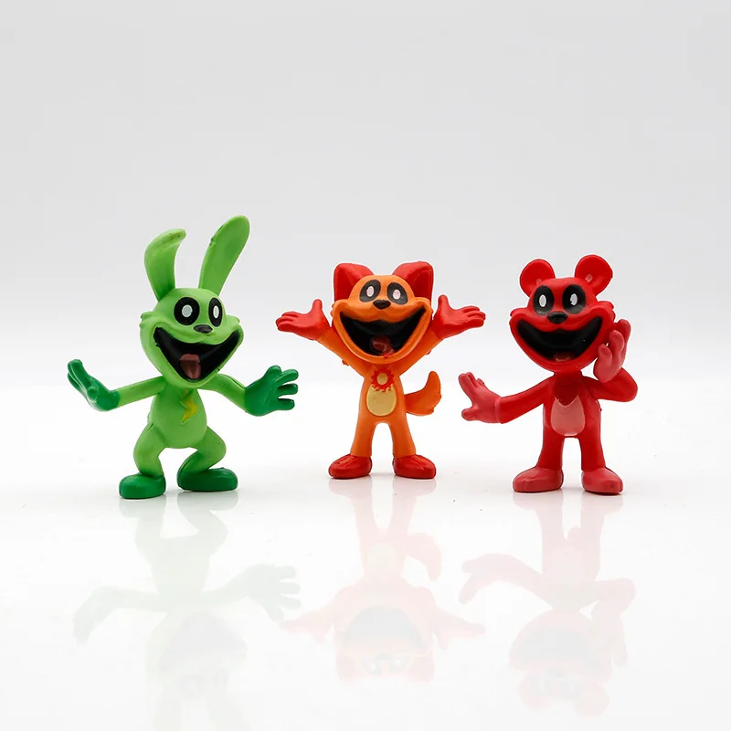 Anime 8PCS Smiling Critters Figure Smiling Critters Cat Nap
