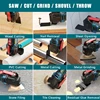 Cordless Oscillating Multi function tool Electric Saw With Trimmer /Shovel/Cutting Woodworking Speed Tool Kit for Makita Battery 6
