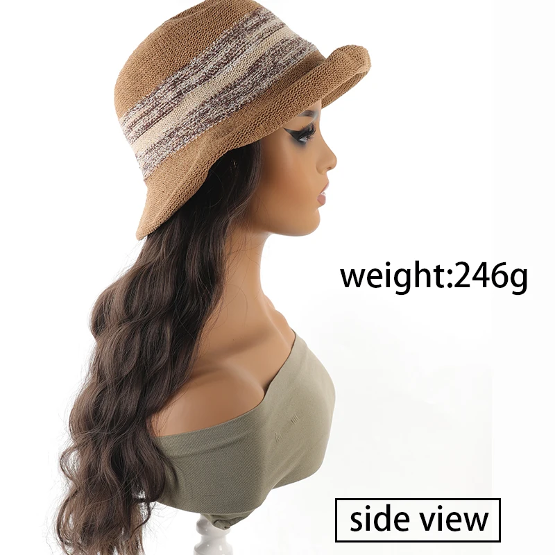قبعة شعر مستعار اصطناعي أنثى قطعة واحدة شعر فرنسي...