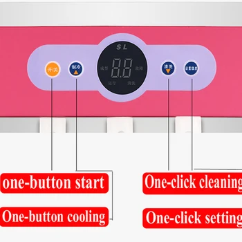 Ice Cream Machine Table Top Hard Ice Cream Yogurt Maker 1400W Automatic Benchtop Gelato Home Appliance Commercial