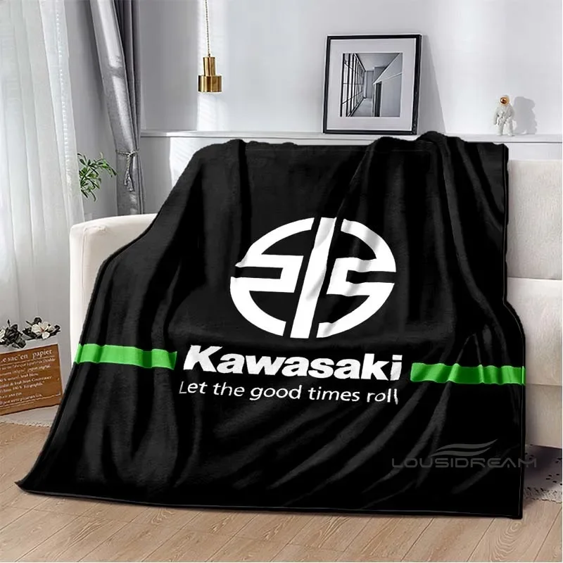 

K-Kawasaki, мотоциклетное одеяло, модный подарок, диванное одеяло для взрослых и детей, спальня, гостиная, декоративное одеяло Dropshi