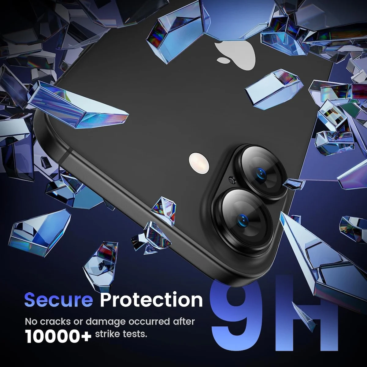 Premium Metal Camera Lens Protector with Tempered Glass Cover, 6.3-inch