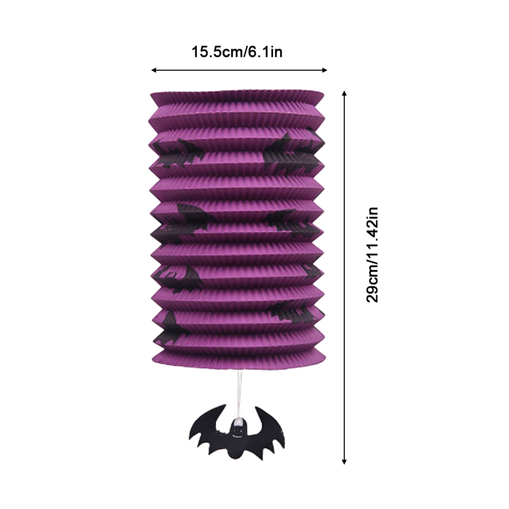 Halloween Paper Lanterns Pumpkin Bat Skull Spider Witch Lantern Haunted House Hanging Pendants Happy Halloween Day Party Decor