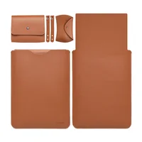 Housse pour ordinateur portable, pochette pour (MacBook Mac Book iPad) Air M1 M2 13 3 14 2 15 6 16 Pro 12 9 11 pouces, ensemble de sacs en cuir végétalien 6