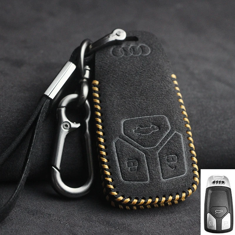 Car Key Case Cover Shell Fob For Audi A1 A3 A4 A5 A6 A7 A8 B8 B9 B6 C6 Q2  Q3 Q5 Q7 RSQ TT Quattro Auto Parts Car Styling