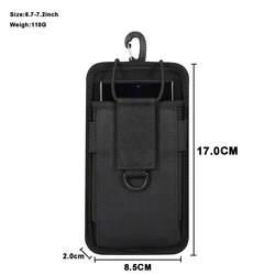 Oxford Cloth Universal Cell Phone Bag with Hanging Shoulder Strap (17.0-8.5-2.0 CM)