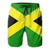 Men's 3d Printed Jamaican Flag Swim Trunks Fashion Summer Jamaica Beach Surf Board Shorts Quick Dry Sports Gym Short Pants 1