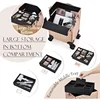 Rolling Makeup Case Professional, 3-in-1 Wheeled Makeup Trolley, Large Salon and Barber Travel Trunk Suitcase for Cosmetology 4