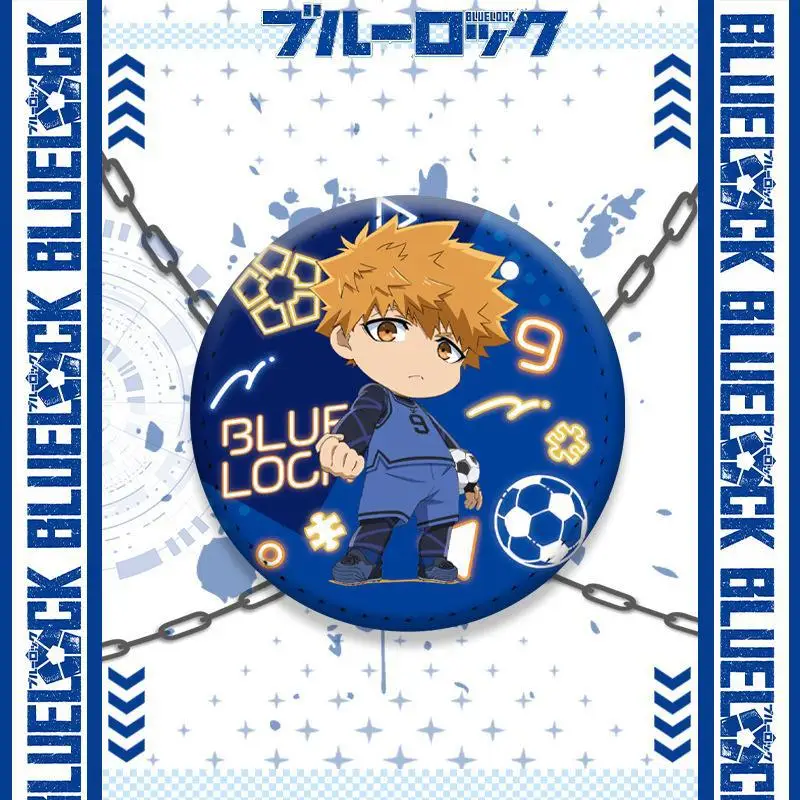 Official Blue Lock Anime Fan Art Collection Badge Featuring Iconic Characters