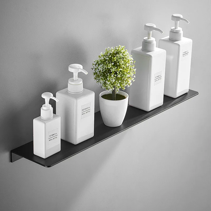 Bathroom Metal Wall Shelf,Black Floating Shelf,Shelves for Wall Storage,Wall Mounted bathroom storage organizer,Household items