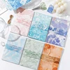 Yoofun 30pcs/pack Aesthetic Abstract Material Papers Gradient Ramp Paper Memo Pads Wall Decor Paper Notes Journal Background DIY 1