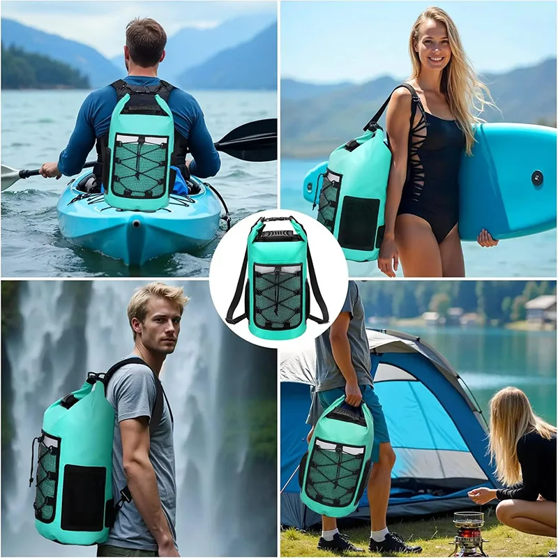 Waterproof PVC Backpack for Swimming Boating Kayaking Camping