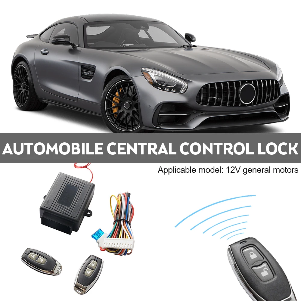 Car Remote Central Door Lock Keyless Locking Kit Entry Alarm System 410/T231 Outdoor Anti-resistance Car Repairing Parts