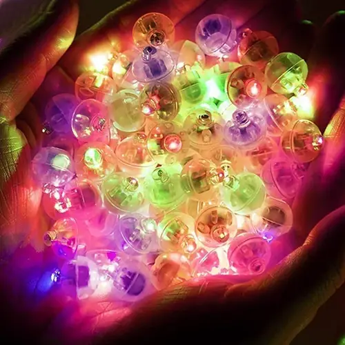 100/10Pcs Mini LED Balloon Light Colorful Flashing Luminous Tumbler Ball Lamp Lantern Light Christmas Wedding Party Decorations - Image 8